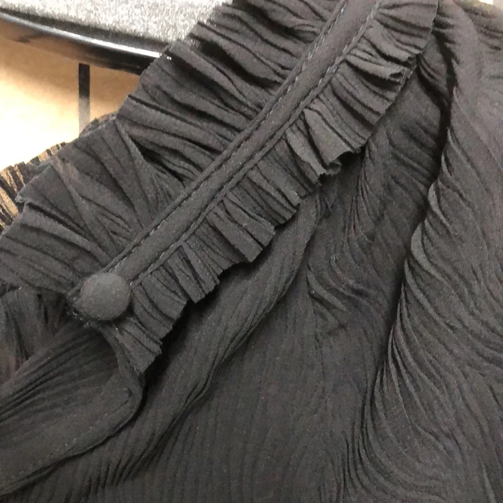 NWT, AllSaints  Thallo blouse , blk US sz 2 - Picture 7 of 11